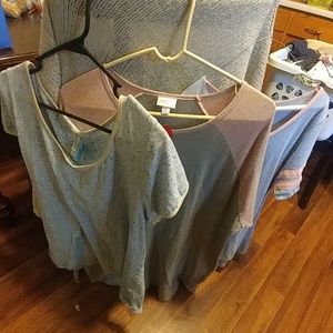 LuLaRoe tops medium & large